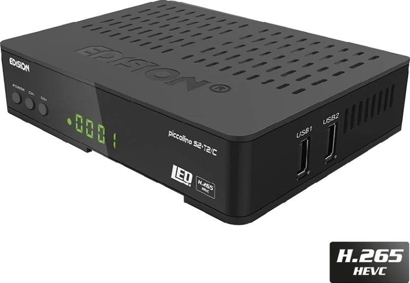 Edision Piccolino S2+T2/C 2In1 Combo Δορυφορικός & Επίγειος Δέκτης