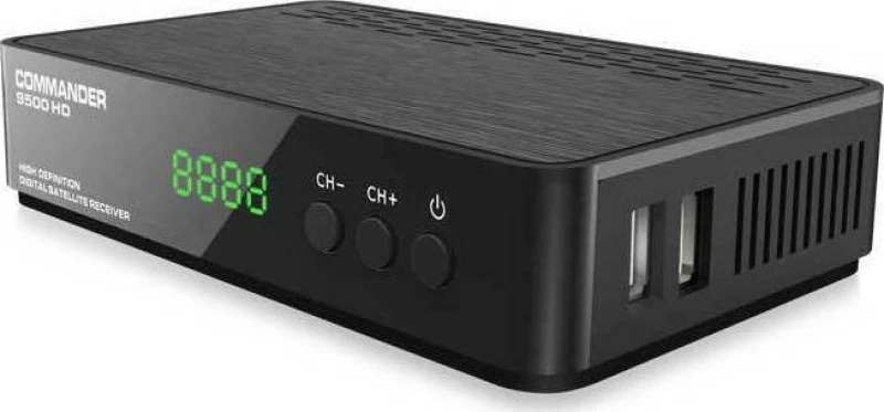 Δορυφορικός Δέκτης Commander 9500Hd Με Ενσωματωμένο Reader