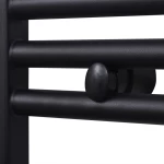vidaXL Curved Πετσετοκρεμάστρα Μαύρο 480x480 184kcal/h