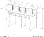 Glorious Workbench Σταθμός Εργασίας - Λευκό