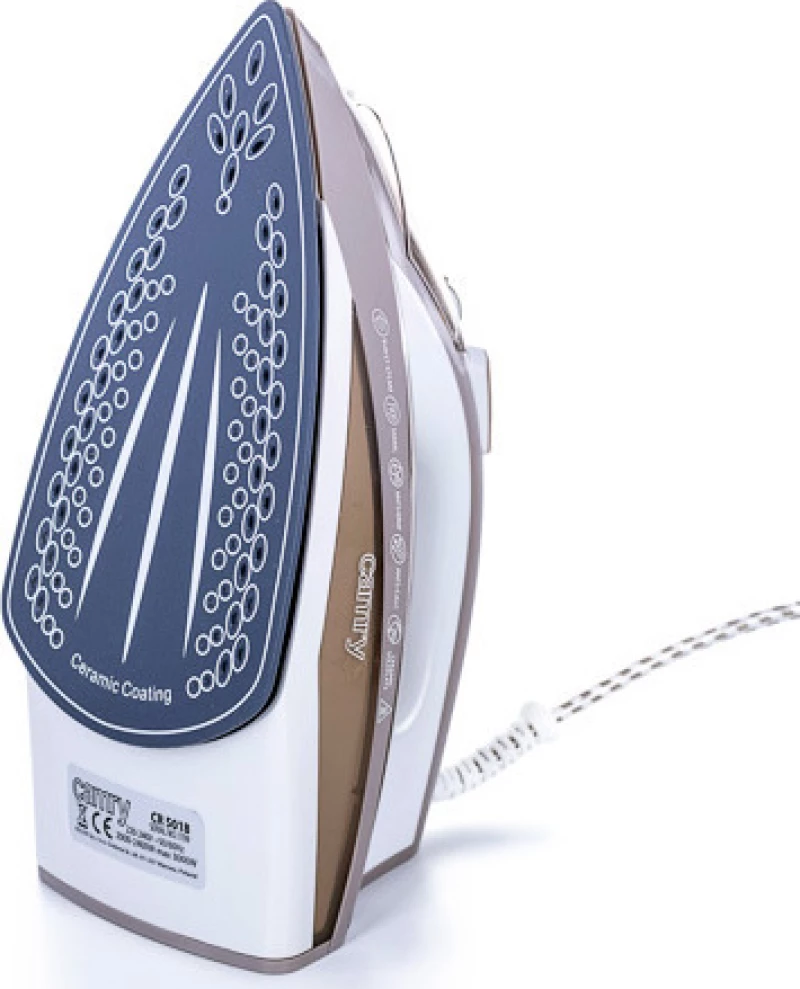 Camry Cr 5018 Steam Iron Ceramic Ultra Glide Brown,Grey,White 3000 W