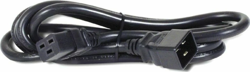 Roline IEC C20 male - IEC C19 female Cable 2m Μαύρο (19.08.1562)