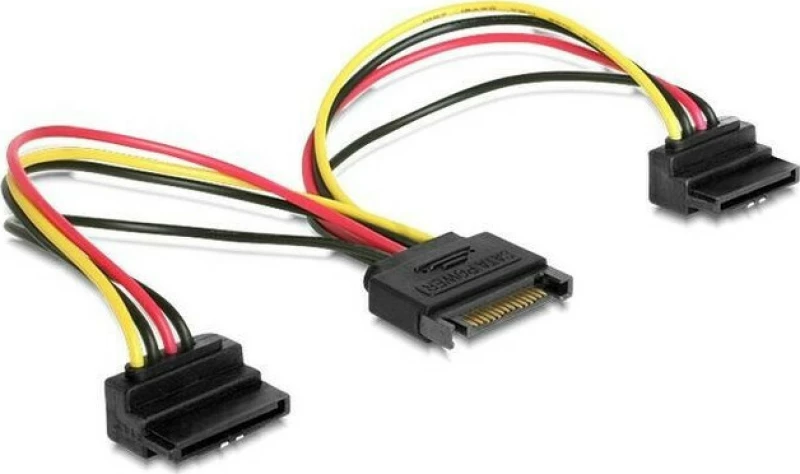 Cablexpert 15-Pin Sata male - 2x 15-Pin Sata female Cable 0.15m (CC-SATAM2F-02)