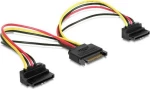 Cablexpert 15-Pin Sata male - 2x 15-Pin Sata female Cable 0.15m (CC-SATAM2F-02)