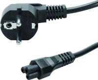 Powertech Schuko - IEC C5 Cable 1.5m Μαύρο (CAB-P005)