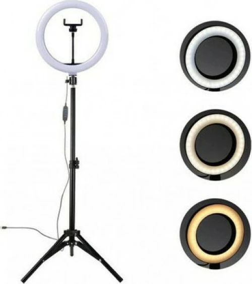 Bd-300 Φωτιστικό Δαχτυλίδι 30Cm Ring Fill Light Led Me Τριποδο 2,1Cm