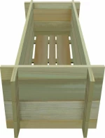 vidaXL Ζαρντινιέρα Ξύλινη 120x40x32cm 43349
