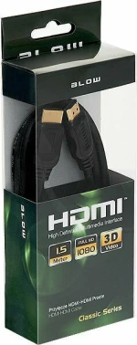 Blow HDMI 1.4 Cable HDMI male - HDMI male 1.5m Μαύρο