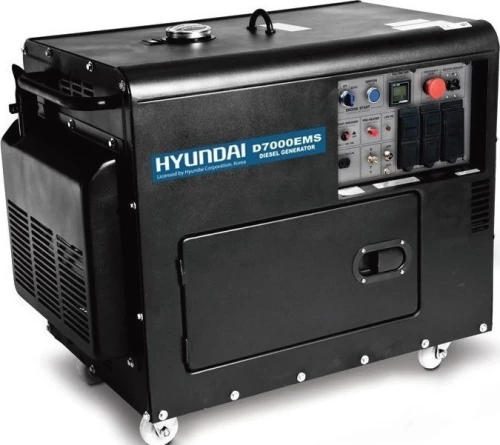 Hyundai D7000 Ets Γεννήτρια Πετρελαίου Τριφασική 7Kva Κλειστού Τύπου - Αθόρυβη Hyundai