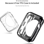 Θήκη TPU Διάφανο/Μαύρο (Apple Watch 38mm)