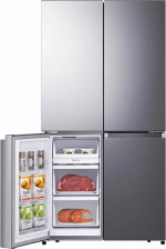 Hisense RQ758N4SAI1 Ψυγείο Ντουλάπα NoFrost Inox