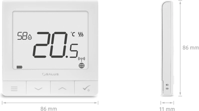 Salus SQ610RF Θερμοστάτης Smart Εβδομαδιαίος