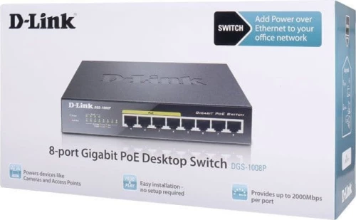 Switch D-Link DGS-1008P Ver.:D2