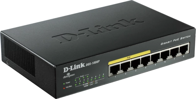 Switch D-Link DGS-1008P Ver.:D2
