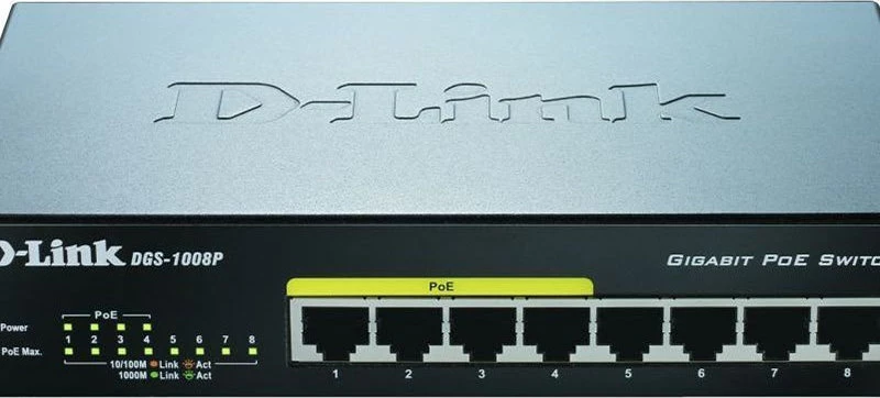 Switch D-Link DGS-1008P Ver.:D2