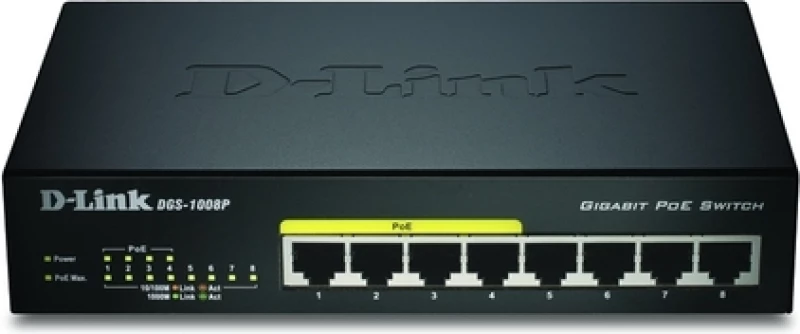 Switch D-Link DGS-1008P Ver.:D2