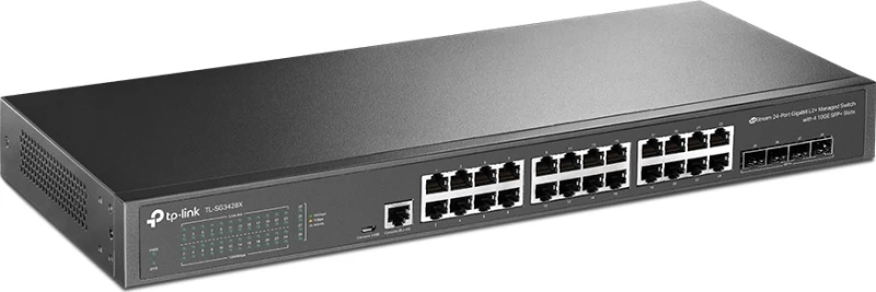 Tp-Link Jetstream 24-Port Gigabit L2+ Managed Switch With 4 10Ge Sfp+ Slots
