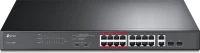 TP-Link TL-SL1218MP v1.0, 16-Port 10/100Mbps + 2-Port Gigabit Unmanaged PoE Switch