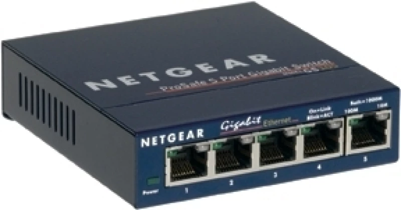 Netgear GS105 Μη διαχειρίσιμος Gigabit Ethernet (10/100/1000) Μπλε