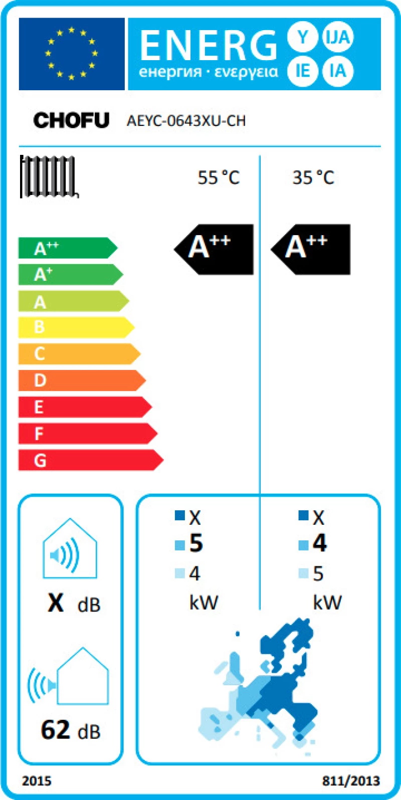 Αντλία Θερμότητας Chofu - Aeyc-0643Xu - 6Kw