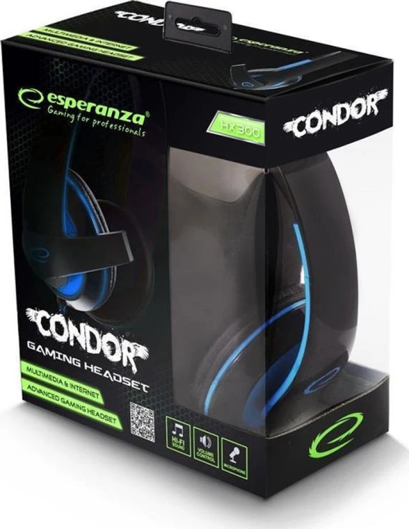 Esperanza EGH300B Headset Head-band Black,Blue