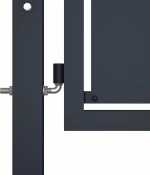 vidaXL Πόρτα Περίφραξης Κήπου Ανθρακί 75x100cm 144517