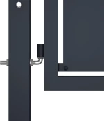 vidaXL Πόρτα Περίφραξης Κήπου Ανθρακί 125x100cm 144519