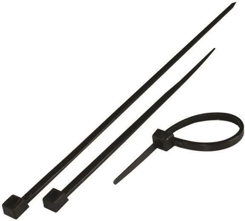 Eurolamp Δεματικά Καλωδίων 450x4.8 Μαύρο 100τμχ
