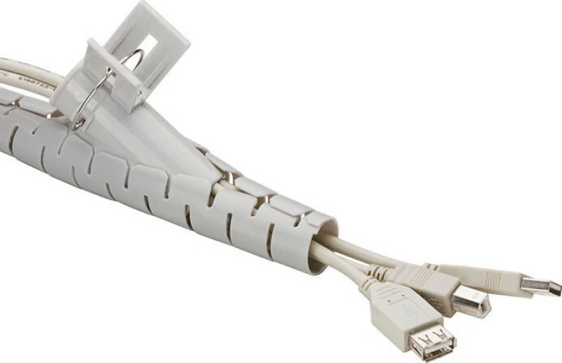 Goobay Wiretube Spiral 2.5m Γκρι