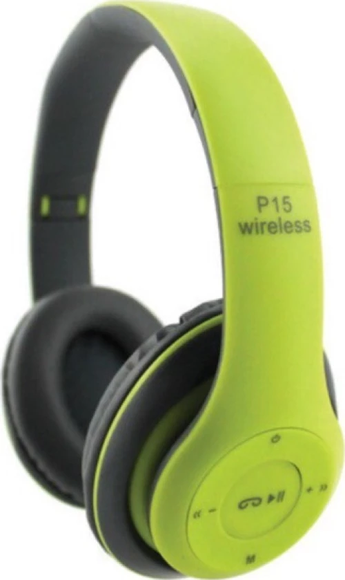 Future Elegant Wireless Headphones Flexible Noise Cancellation Musics Headphone P15, σε πράσινο χρώμα