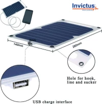 Invictus Ηλιακός Φορτιστής 5W Με Θύρα Usb Srusb-5
