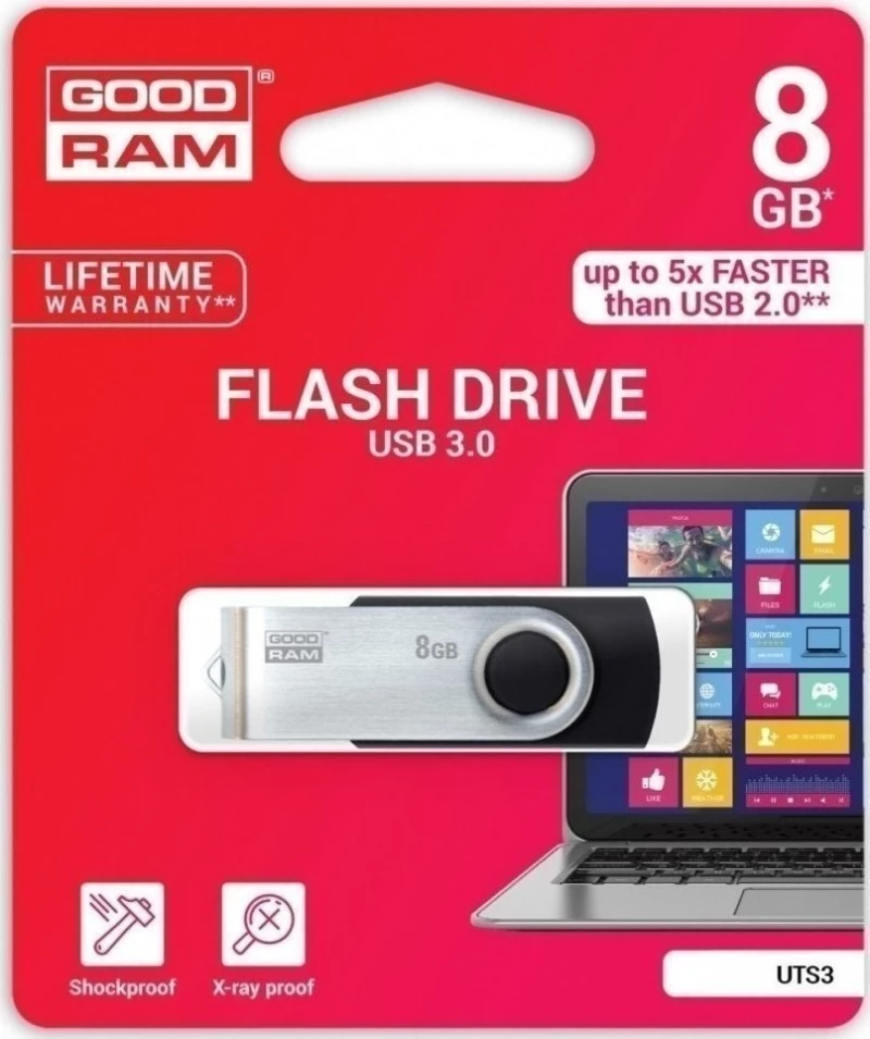 GoodRAM UTS3 8GB USB 3.0 Black