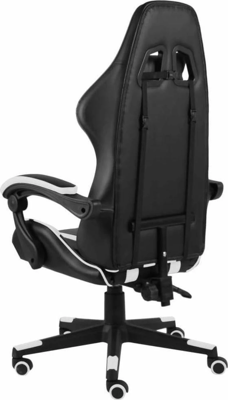 vidaXL Racing Καρέκλα Gaming Black/White Stripes