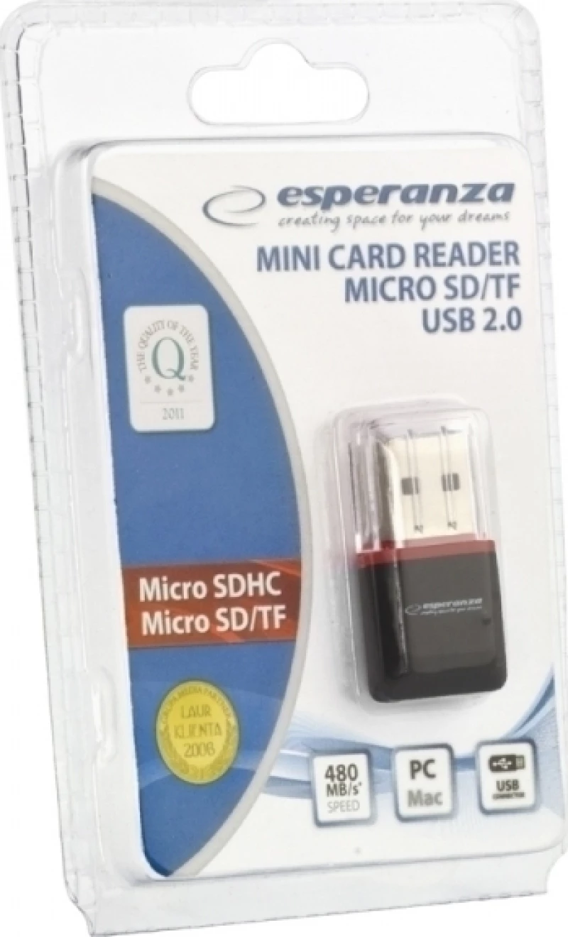 Esperanza Micro SD Black