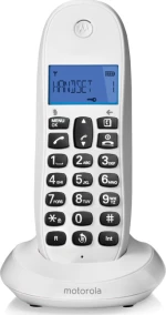 Motorola C1001LB Ασύρματο Τηλέφωνο Λευκό