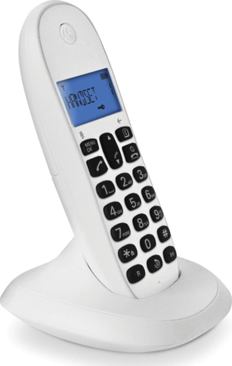 Motorola C1001LB Ασύρματο Τηλέφωνο Λευκό