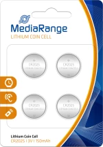 MediaRange Lithium Coin Cell CR2025 (4τμχ)