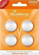 MediaRange Lithium Coin Cell CR2025 (4τμχ)