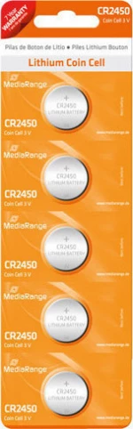 MediaRange Lithium Coin Cell CR2450 (5τμχ)