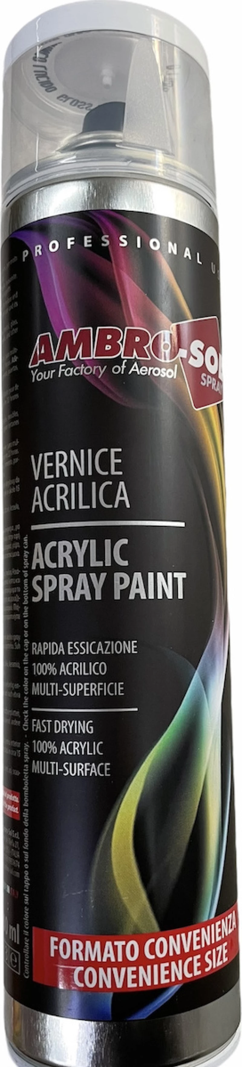 Ambro-Sol V600 Ακρυλικό Σπρέι Βαφής Λευκό με Ματ Εφέ 600ml