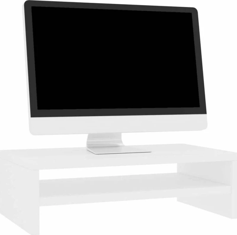 vidaXL Monitor Stand 42x24x13 White