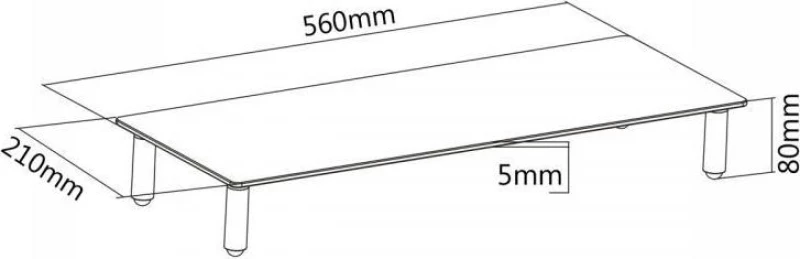 Sbox monitor stand 13"-32" DS-610