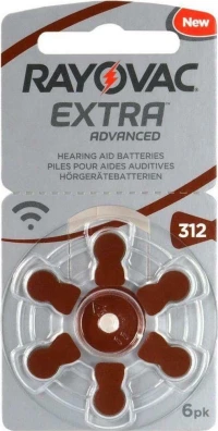 Rayovac Extra Advanced 312 (6τμχ)
