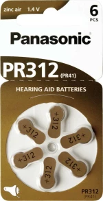 Panasonic Zinc Air PR312 (6τμχ)