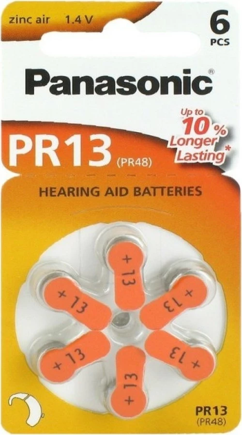 Panasonic Zinc Air PR13 (6τμχ)