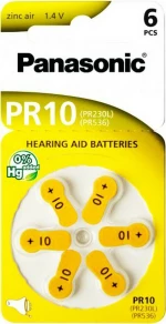 Panasonic Zinc Air PR10 (6τμχ)