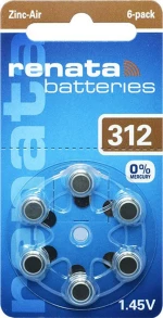 Renata Zinc Air 312 6τμχ