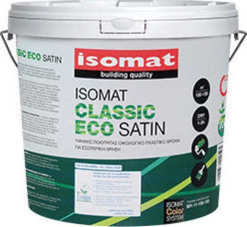 Isomat Classic Eco Satin Λευκό 10lt