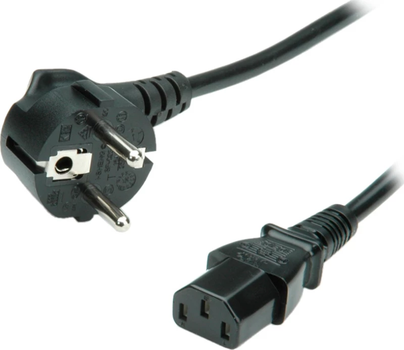 Roline Schuko - IEC C13 Cable 3m Μαύρο (19.08.1030-50)