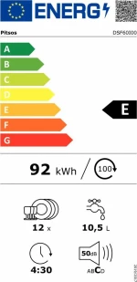 Pitsos DSF60I00 Πλυντήριο Πιάτων Ελεύθερο